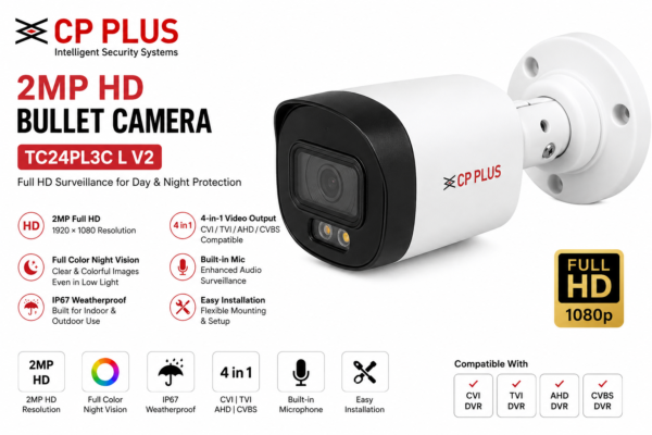 CP Plus 2MP Bullet Camera