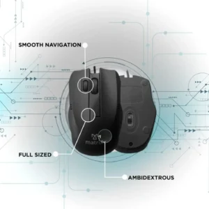 Matrix KM-100 Wired USB Mouse Under 200 - Optical Tracking & Ergonomic Design